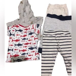 0-3m 5pc bundle tops and bottoms